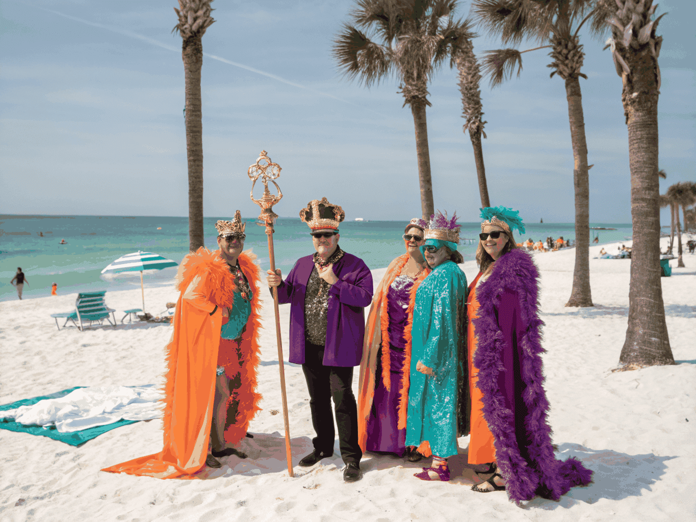 Ye Mystic Krewe of Neptune members in ceremonial regalia
